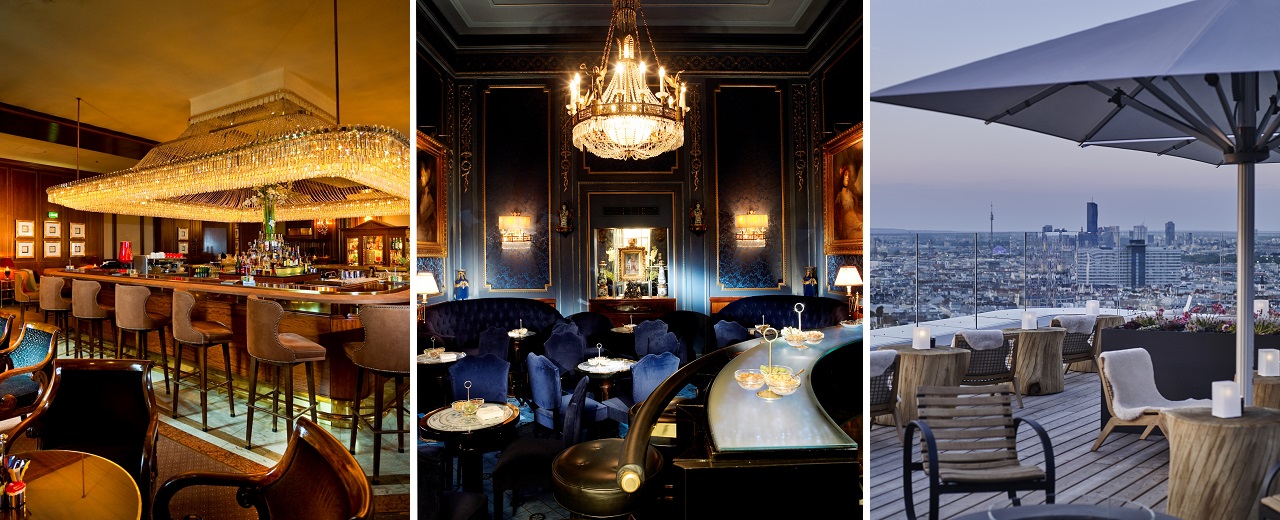 Royal Bliss, InterContinental Wien c der Krug, Hotel Sacher Blaue Bar, Andaz Vienna Am Belvedere